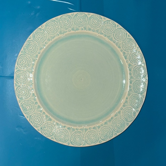 Anthropologie Old Havana Mint Dinner Plate Single - Picture 1 of 2